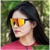 Ski Goggles Outdoor Cycling Sports Glasses For Men And Women Fashionable Revo One-Piece Large Lens Motorcycle Protective Pf Drop Deliv Ot0Da