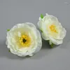 Decorative Flowers Fake Camellias Flower Head Artificial Home Table Wedding DIY Decoration Year Gift Ornaments Party Birthday Decor