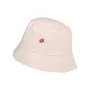 Chapeau de pêcheur à la mode avec lettres pour enfants, édition coréenne, visage voyant, petit bord large, chapeau de bassin couvrant, chapeau de seau polyvalent et décontracté