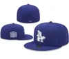 Béisbol Dodgers Gorras ajustadas Campeones clásicos Serie mundial Hip Hop Deporte SOX Completamente cerrado LA NY Tamaño Gorras Chapeau 1995 Stitch Heart "Serie" Love Hustle Flowers a8