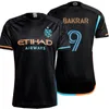 2024 25 New York City FC Soccer Jerseys Player Version Mens BAKRAR S.RODRIGUEZ MIJATOVIC KEATON ILENIC Away Black O'TOOLE Short Sleeve Football Shirts