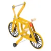 Andra fågelförsörjningar Toy Parrot Bicycle Plastic Education Toys Training Bike Woode Birds