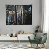 Tapisseries Night City Rain - 1 Tapestry Room Decorating Eesthetic Art Mural Decoration for Rooms Wallpaper