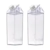 Water Bottles Hemoton Plastic Bottle Milk Drink Juice Container Empty Storage Leak Proof Cup Beverage