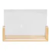 Frames Showcase Your 7in Pos In This Elegant Solid Wood Acrylic Frame Slide Design Effortless Paper Replacement