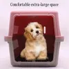 Kattföretag Pet Air Box Cage Portable Travel och Dog Kennel Car Aircraft Transport Supplies