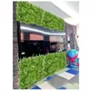 Dekorative Blumen, 40 x 60 cm, Kunstrasen, künstliches grünes Gras, quadratisch, Kunststoff, Rasenpflanze, Heimwand, Wohnzimmer, Café