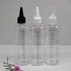 Storage Bottles 10pcs/lot 230ml PET Plastic E-juice Bottle Clear Pigment Ink With Twist Off Cap Refillable Empty Graduation