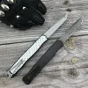 New Heretic Cleric II Coltello da caccia automatico Damasco / Lama D2 in alluminio intarsiato con manico in carbonio Coltello da campeggio esterno per autodifesa Sopravvivenza Strumenti EDC 3300 3400