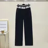 Pantalones vaqueros elásticos de doble cintura para primavera y verano, pantalones rectos con botones personalizados para mujer