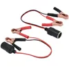 1 pçs braçadeira terminal da bateria do carro clipe isqueiro adaptador de tomada de energia 12v acampamento bateria bomba adaptador de energia divisor