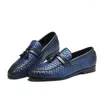 Casual Shoes Brand Men 2024 Breathable Comfortable Loafers Luxury Tassel Weave Men's Flats Zapatos Hombre