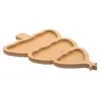 Platos bandeja de árboles nueces de madera aperitiva decore plato creativo cubiertos de caramelo paletas de madera