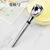 Cucharas Cuchara para helado Acero inoxidable macizo Espesado Multiusos Plata