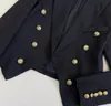Designerski blazer damski płaszcz z płaszczem odzieży krótki styl wiosenny jesień nowy wydany top