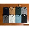 Męskie polo tee ssia mody T -koszulka 100% czysta bawełniana litera haftowany wszechstronny top z modnymi krótkimi rękawami Dhps8