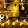 Stringhe LED per esterni 8 cm Gocce d'acqua Lampada solare Luci a stringa 100/50/30 / 20 LED Fata Vacanze Festa di Natale Ghirlanda Giardino Impermeabile YQ240401
