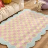 Tappeti per soggiorno Plaid Camera da letto per bambini Tappeto soffice Decorazione della casa Guardaroba IG Tappetini in peluche floreali Tapete Tapis 240401