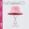 Desginer jacquemues cap same summer washing Big Brim fisherman hat holiday burr sling sunscreen female sunshade hat