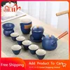 Teaware Sets Black Traditional Tea Set Party Portable Travel Chinese Gongfu Infuser Ceremony Mug Teapot Tazas De Te Full