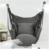 Hammocks Hanging Swing Canvas Chair College Student Dormitory Hammock With Pillow Indoor Cam Adt Leisure 240325 Drop Delivery Home G Dhdhg