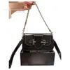 Bolsa feminina bolsa de designer 3a bolsas de ombro de couro BRIE Corrente a axil 23 cm Retro Moda Saddle Bag