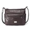 Shoulder Bags Large Soft Bag Casual Women Purse Wash Pu Leather Handbag Adjustable Pocket Ladies Messenger