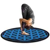 Flower Of Life Round Rug Psychedelic Starry Night Galaxy Carpet Yoga Meditation Mat Reiki Magic Tarot Altar Card Pads 240401