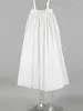 Skirts Elegant Black Ball Gown Skirt Midi Loose Pleated Women A-Line High Waist Female Fashion Spring Cotton