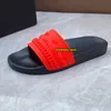 Amirir Designer Sandals For Men Women Pure Black White Red Rubber Flats Slides Debossed Pool Sliders Bandana Chain Slippers Summer Beach Shoes claquette