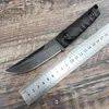 Eccellente coltello a lama fissa da combattimento 3,78 '' Lama affilata lavata in pietra G10 Maniglia Coltelli dritti militari all'aperto Strumento di utilità di sopravvivenza con guaina Kydex 15006 15017 535