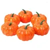 Decorative Flowers 6pcs Halloween Pumpkin Fake Vegetable Simulation Artificial DIY Craft Home Birthday Party Wedding Decoration