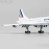 Aircraft Modle 15cm 1 400 Concorde Air France 1976-2003 Model linii lotniczy Kolekcjalny wyświetlacz Fabryka Zabawna Kolekcja samolotów Dzieci YQ240401