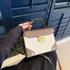 Abendtaschen Boxform Umhängetasche Damenmode Koreanische Umhängetasche Vielseitige Pu-Leder Kleine Pendler Ins Mädchen Handtasche Geldbörse