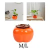 Vases Persimmon Flower Vase Figurine Rural Decorative Flowerpot Bonsai Pot Sculpture For Office Home Bookshelf Patio Balcony