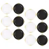 Disposable Dinnerware 12Pcs Plastic Party Plates Snacks Serving Delicate Pattern Fruits