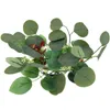 Decorative Flowers Artificial Garland Christmas Table Wreath Eucalyptus Rings Wedding Decorations