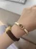 Merkontwerper Emaille Varkenneus Klassieke Lichte Luxe Narrow Edition Eenvoudige High Feel Armband voor en Damesliefhebbers vervagen met logo met