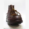 Bottes hommes vache semelle épaisse rétro à lacets en cuir naturel cheville automne hiver chaussures de travail homme sécurité 38-44