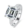 Moissanite Pass Diamond Test 925 Sterling Silber GRA zertifiziert VVS1 Weiß gelb 5ct Moissanit Ring für Männer Frauen Ring Hochzeit Schmuck Größe 5-9