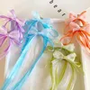 Acessórios de cabelo 2 pcs crianças fita longa hairpins coreano doce meninas tassel clipes elegante trançado para menina