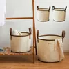 Foldable Laundry Basket Household Dirty Clothes Toy Storage Baskets Large Capacity Sundries Bucket Hamper 240401