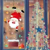 Window Stickers Glass Decals Flowers Pasted Christmas Decoration Atmosphere Decorate Shop Doors Old Snowflakes