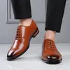 Kleidschuhe für Herren, klassisch, Oxford, Retro-Zehe, bequem, für Herren, Leder, Schnürschuh, Business, Hochzeit, Party