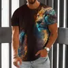 Street Trend Short Sleeve T-shirt Animal World 3D Digital Print T-shirt Ny