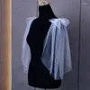スカーフの女性イブニングドレスショールズウェディングショールレースケープブライダルシュラグトップスパーティードロップ