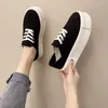 Sapatos de fitness salto alto senhoras casual primavera moda rendas estilo britânico feminino tênis plataforma outono sed3