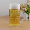 Canecas Caneca de café muito grande cerveja 32oz copo reutilizável abacaxi plástico litro alças 1 com parede dupla de vidro transparente