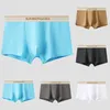 Cuecas masculinas sexy calcinha diária bulge bolsa boxer roupa interior cintura média shorts boxers briefs respirável deslizamento homme