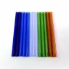8.5 inch x10mm Reusable Glass Straws Eco Borosilicate Straight Curved Clear Colorful Glass Drinking Straw for Beverages Milk Cocktail LL